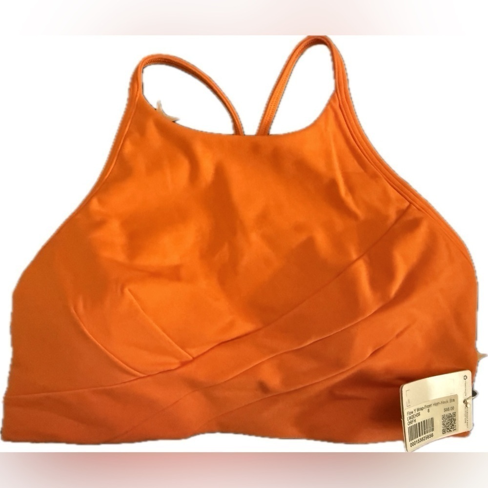 Lululemon flow y wrap front high neck bra size 8 - Picture 2 of 5